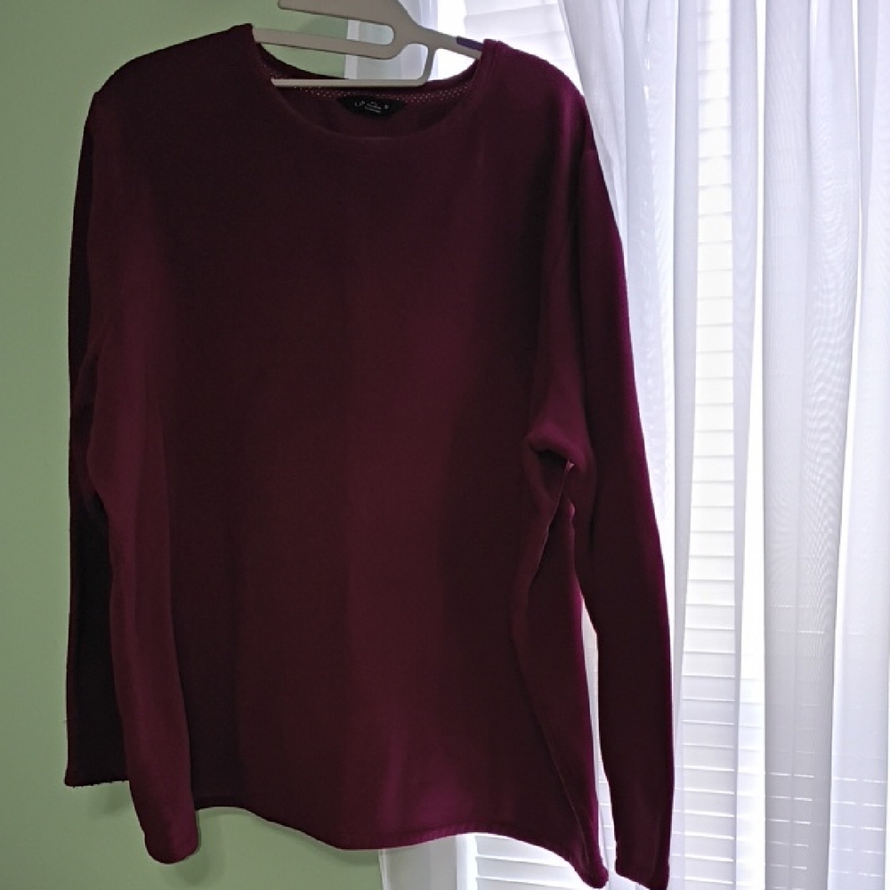 Burgundy Long Sleeve Sweater